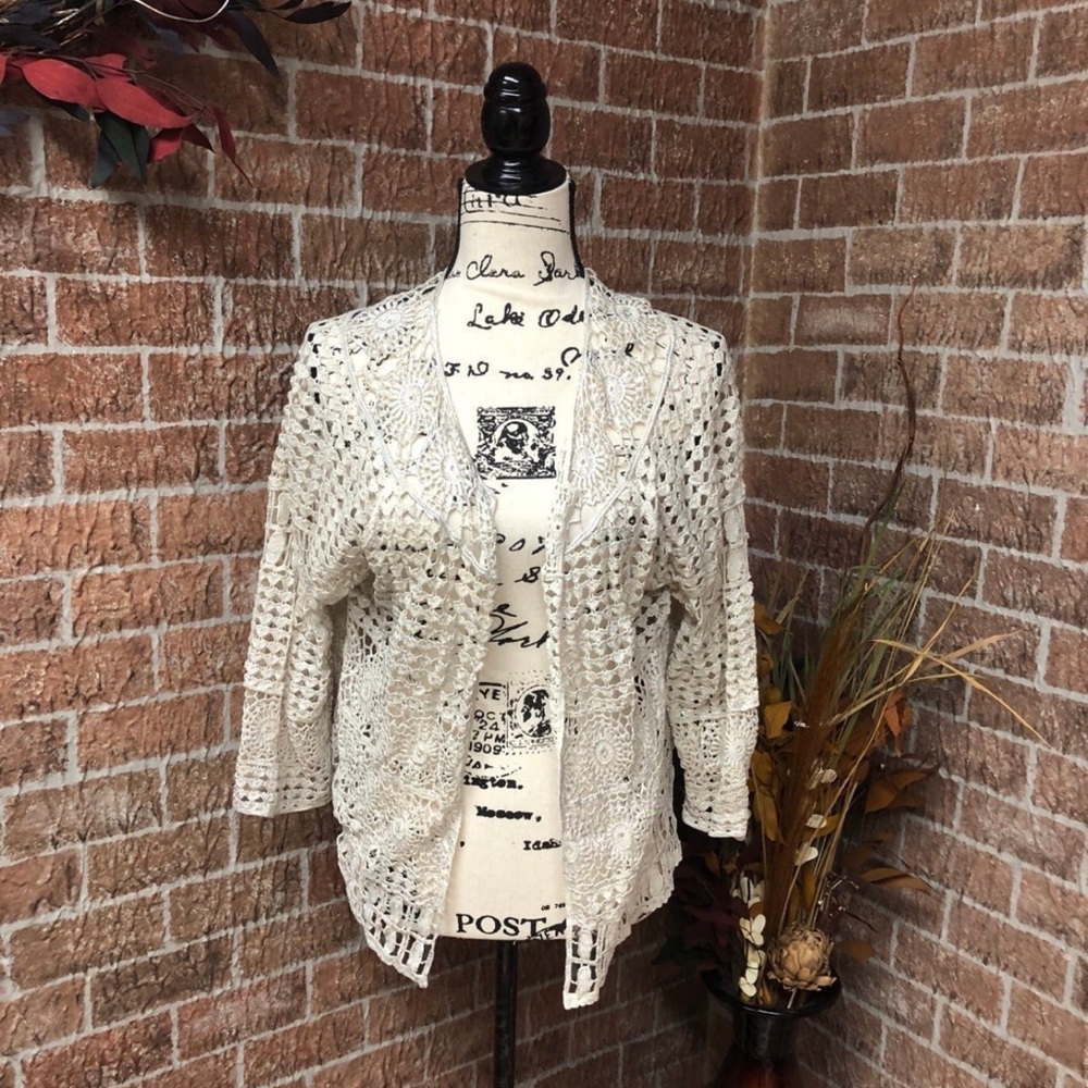 Fever Like New Women’s Tan Cardigan Size L Item #PHK3220